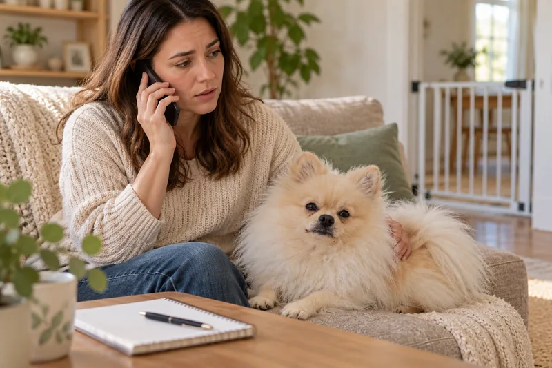 Planlanmamış köpek karşılaşması sonrası veterinerle iletişime geçen sahip